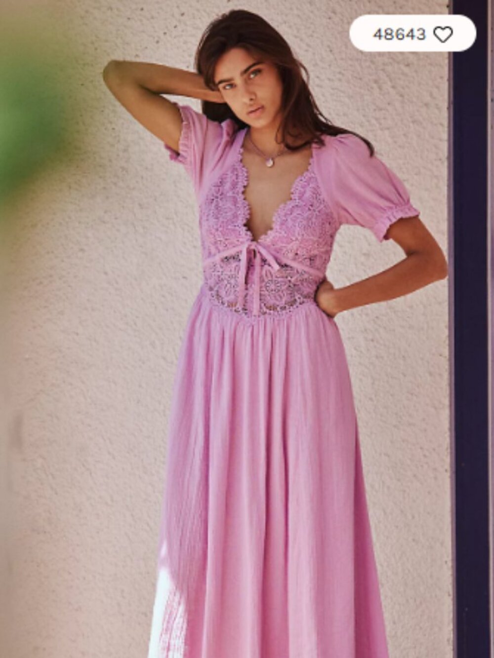 Free People All You Need Is Lace Midi Dress - Size XS